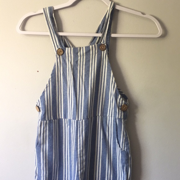 Girls striped overalls - Picture 2 of 3